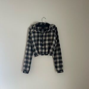 Plaid Button Down Top